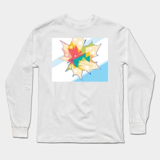 autumn leaves pop art Long Sleeve T-Shirt